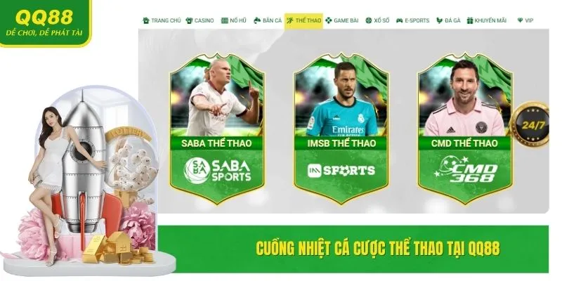 QQ88 - Nhà Cái Casino Uy Tín Link Đăng Ký 2025 12 Cuồng nhiệt cá cược Thể thao tại QQ88